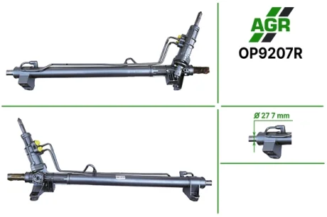 Рульова рейка з ГПК, відновлена, NISSAN INTERSTAR 02-10, OPEL MOVANO 99-10, RENAULT MASTER 98-10 AGR OP9207R