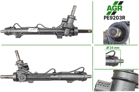 Рульова рейка з ГПК, відновлена, PEUGEOT 206 1998-2009 TRW AGR PE9203R