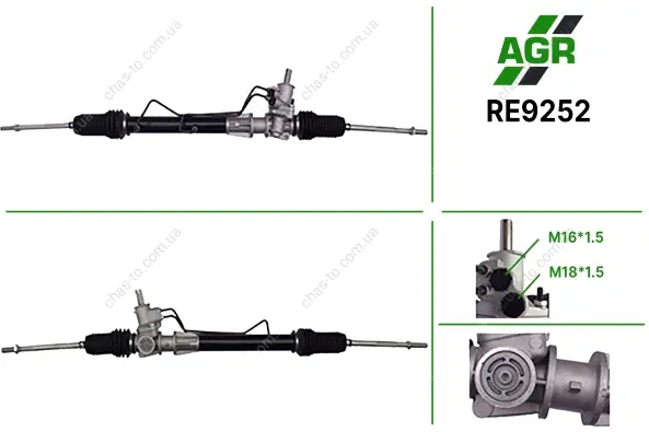 Рульова рейка з ГПК, нова, RENAULT CLIO/SIMBOL 98-05 TRW AGR RE9252 (фото 1)