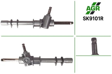 Рульова рейка без ПК, відновлена, SKODA FAVORIT 88-95, SKODA FELICIA 95-01 AGR SK9101R