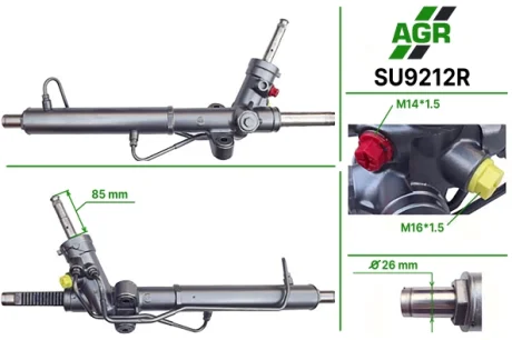 Рульова рейка з ГПК, відновлена, SUBARU FORESTER 09- USA AGR SU9212R