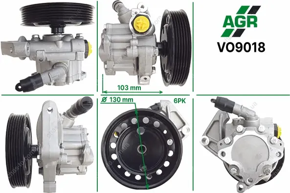 Насос ГПК з механічним приводом, новий, LAND ROVER FREELANDER 2 06-;VOLVO S80 II 06-,V70 III 07-,XC6 AGR VO9018 (фото 1)
