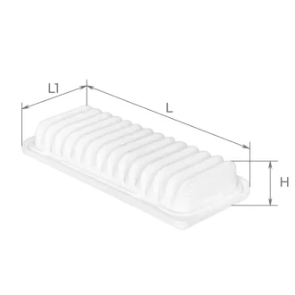 Фільтр повітряний TOYOTA Yaris, SUBARU Trezia Альфа ALPHA FILTER AF1006