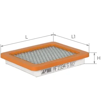 ЕФ повітряний (BRIGGS + STRATTON Equipment; HONDA Engines; JOHN DEERE Lawn & Garden) ALPHA FILTER AF1594s