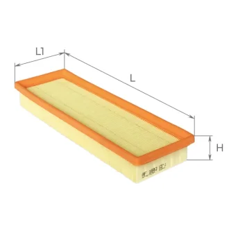 Фільтр повітряний CITROEN C2, C3 1.1-1.4 03-, BERLINGO 1.4 04- ALPHA FILTER AF1642