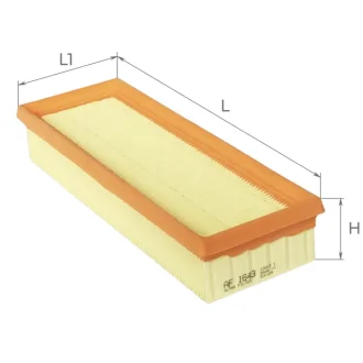 Фільтр повітряний CITROEN BERLINGO 1.8, RENAULT KANGOO 1.4 97- ALPHA FILTER AF1643