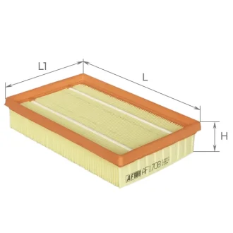 Фільтр повітряний OPEL ASCONA 1.8I,2.0I 87-, CORSA 1.3I ALPHA FILTER AF1708