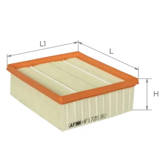 Фільтр повітряний Citroen Xsara 2,0L 97-10 / Peugeot 206 1,4-2,0L 98-, 306 2,0L 93- Альфа ALPHA FILTER AF1725