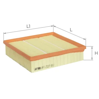 Фільтр повітряний FORD TRANSIT 2.0 91-94, 2.5D 88-91, 2.5DI 91- ALPHA FILTER AF1727