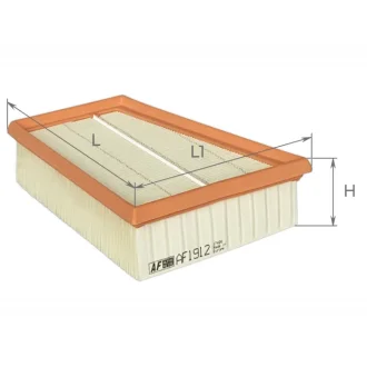Фільтр повітряний Renault Kangoo II, Megane II, Scenic II, Grand Scenic Альфа ALPHA FILTER AF1912