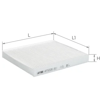 Фільтр салону VW Polo (01-)/Skoda Fabia (99-), Rapid (11-), Roomster (06-)/Seat Cordoba Альфа ALPHA FILTER AF5006