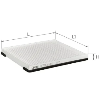 Фильтр салона ВАЗ 2170 Priora (2170-8122020-10) конд. HALLA ALPHA FILTER AF5034