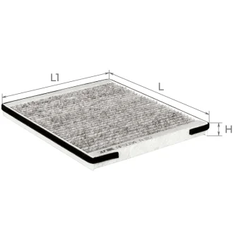 Фильтр салона 2170 (угольный) (с конд.HALLA) Альфа ALPHA FILTER AF5034a