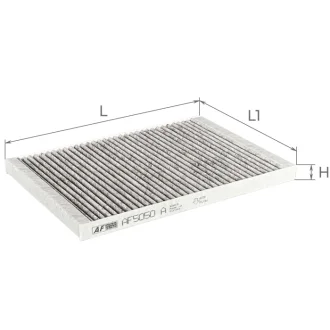 Фільтр салону (з актом вугіллям) Hyundai i30 I 1,4, i30 I 2,0, Kia Ceed 1,4/1,6, PRO Ceed 1,6 ALPHA FILTER AF5050a