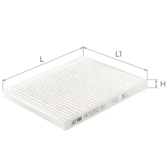 Фільтр салону CHRYSLER Ypsilon; FIAT Nuova 500, Panda II (169A); FORD KA II; LANCIA Ypsilon II Альфа ALPHA FILTER AF5052