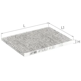 Фильтр салона ZAZ FORZA угольный ALPHA FILTER AF5063a
