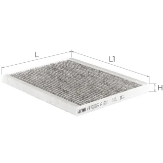 Фільтр салону (з актом вугіллям) FIAT Doblo II, Punto III; OPEL Combo D, Corsa D; CITROEN; PEUGEOT Альфа ALPHA FILTER AF5065a