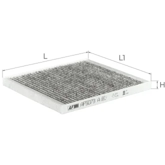 Фільтр салону (з актом вугіллям) ALPHA FILTER AF5073a