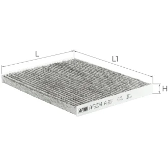 Фільтр салону (з актом вугіллям) ALPHA FILTER AF5074a