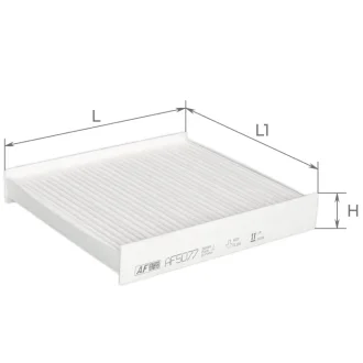 Фільтр салону Renault Logan(13-), Clio (12-), Sandero (12-), Duster (18-), Captur (13-) Альфа ALPHA FILTER AF5077
