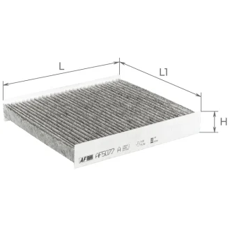 Фільтр салону (з актом вугіллям) Renault Logan,Clio,Sandero 0.9-1.6,1.5Dci (12-) Альфа ALPHA FILTER AF5077a