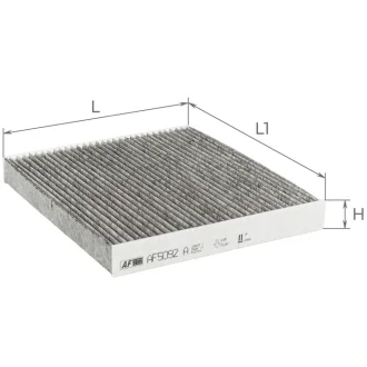 Фільтр салону (з актом вугіллям) 2,7L/ 2,0Crdi 06-08 А ALPHA FILTER AF5092a