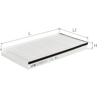 Фільтр салону BMW 5 E60 ALPHA FILTER AF5094