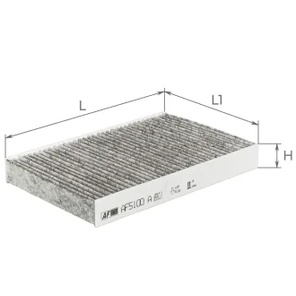 Фільтр салону (з актом вугіллям) Renault Fluence 1,5-2,0L/1,5Dci 10- / Nissan Juke 1,2-1,6L 10- Альфа ALPHA FILTER AF5100a