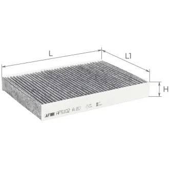 Фільтр салону (з актом вугіллям) PEUGEOT 508 Альфа ALPHA FILTER AF5102a