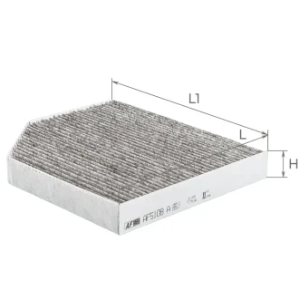 Фільтр салону (з актом вугіллям) Audi A4, A5, Q5 Альфа ALPHA FILTER AF5108a