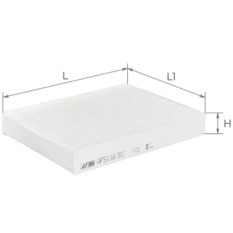 Фільтр салону Renault Trafic 1.6Dci (14-), Scenic (09-)/Nissan NV300 1.6Dci/Opel Vivaro B 1.6Dci Альфа ALPHA FILTER AF5116