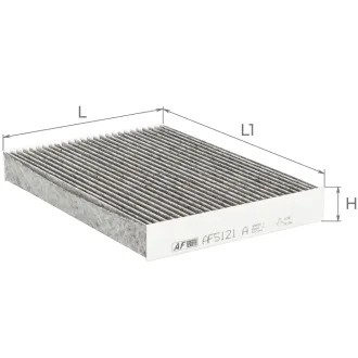 Фильтр салона (с акт углем)Renault Koleos 1,6-2,0Dci/2,5L 16-, Dokker 1,2-1,6L 12- / Nissan X-Trail 1,6-2,0Dci/1,6-2,5L 14- Альфа ALPHA FILTER AF5121a