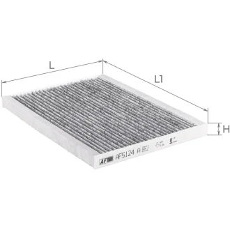 Фільтр салону (з актом вугіллям) SUZUKI Grand Vitara Альфа ALPHA FILTER AF5124a