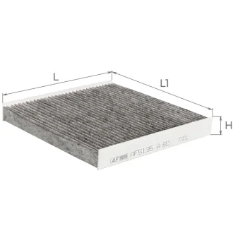 Фільтр салону (з актом вугіллям) CITROEN Berlingo I (M49, M59), Xsara PEUGEOT Partner ALPHA FILTER AF5135a