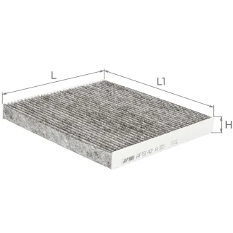 Фільтр салону (з актом вугіллям) HYUNDAI Grandeur/ Azera KIA Magentis II (MG) (AF5142 ALPHA FILTER AF5142a