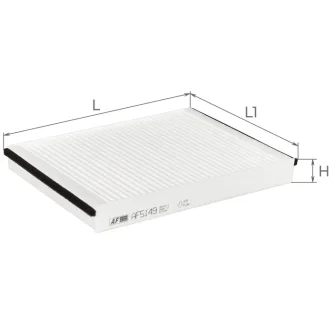 Фільтр салону MB C-Klasse W205, A205, C205, S205 14-, E-Klasse 16-, G-Klasse 18-, M-Klasse 11-, GLC 15-, GLE 15- Альфа ALPHA FILTER AF5149