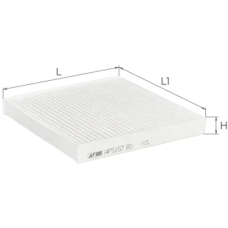 Фільтр салону Honda CR-V 1,5-2,4L 18, CR-Z 1,5L 10-, City 1,4-1,5L 08-, Civic X 1,0-2,0L 17-, HR-V 1,5-1,8L/1,6D 15-, Insight 1,3L 09-, Jazz 1,2-1,5L ALPHA FILTER AF5157