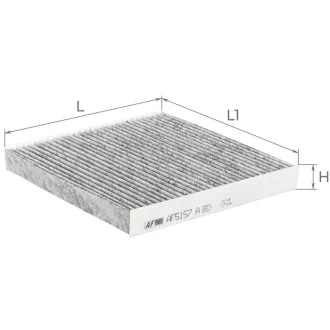 Фільтр салону (з актом вугіллям)HONDA CR-V, CR-Z, City, Civic X, HR-V II, Insight, Ja ALPHA FILTER AF5157a