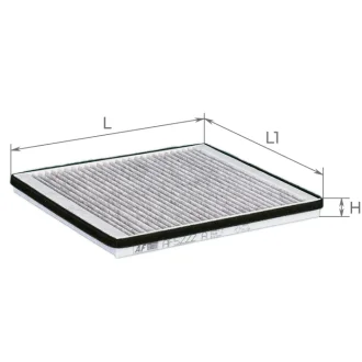 Фільтр салону CHERY M11 угольный ALPHA FILTER AF5222a