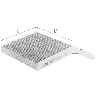 Фільтр салону Dacia Duster I, Sandero, Logan; RENAULT Duster I, Sandero, Twingo II, Wind, Modus, Clio III Альфа ALPHA FILTER AF5230a
