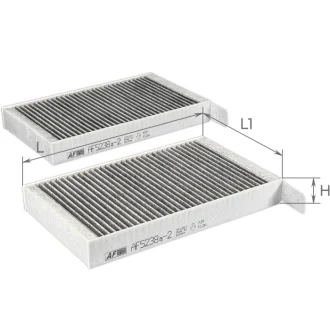 ЕФ повітряний салону (2 шт в уп.) ALPHA FILTER AF5238a-2