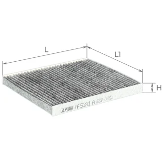 Фильтр салона SUZUKI JIMNY I 98- угольный ALPHA FILTER AF5281A