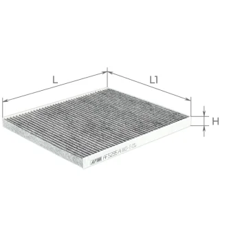 Фільтр салону NISSAN ALTIMA 13-, MURANO 15- вугільний ALPHA FILTER AF5295a