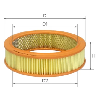 Фільтр повітряний ВАЗ 2101-2107, 2108-09 (карбюратор) ALPHA FILTER Альфа0101