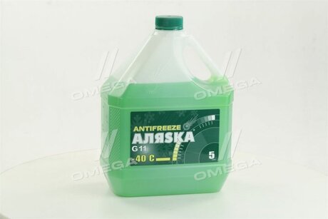 Антифриз Аляска ANTIFREEZE-40 (зелений) Каністра 5л/4,9 кг АЛЯSКА 5062