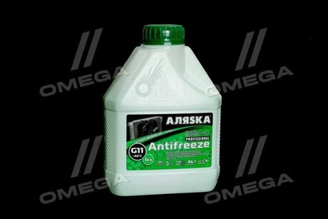 Антифриз ANTIFREEZE-40 (зеленый) Канистра 1л/0,98кг АЛЯSКА 5063 (фото 1)