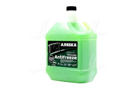 Антифриз Аляска ANTIFREEZE-40 (зелений) Каністра10л/9,83кг АЛЯSКА 5523