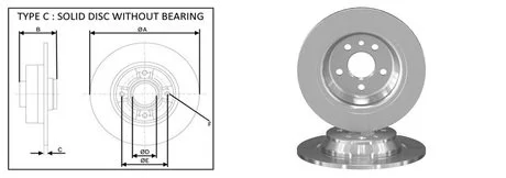 Диск тормозной, лев/прав, задн. APLUS 61287AP