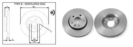 Диск гальмівний, лев/прав, пров. APLUS 61293AP