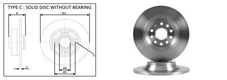 Диск гальмівний, лев/прав, пров. APLUS 61470AP